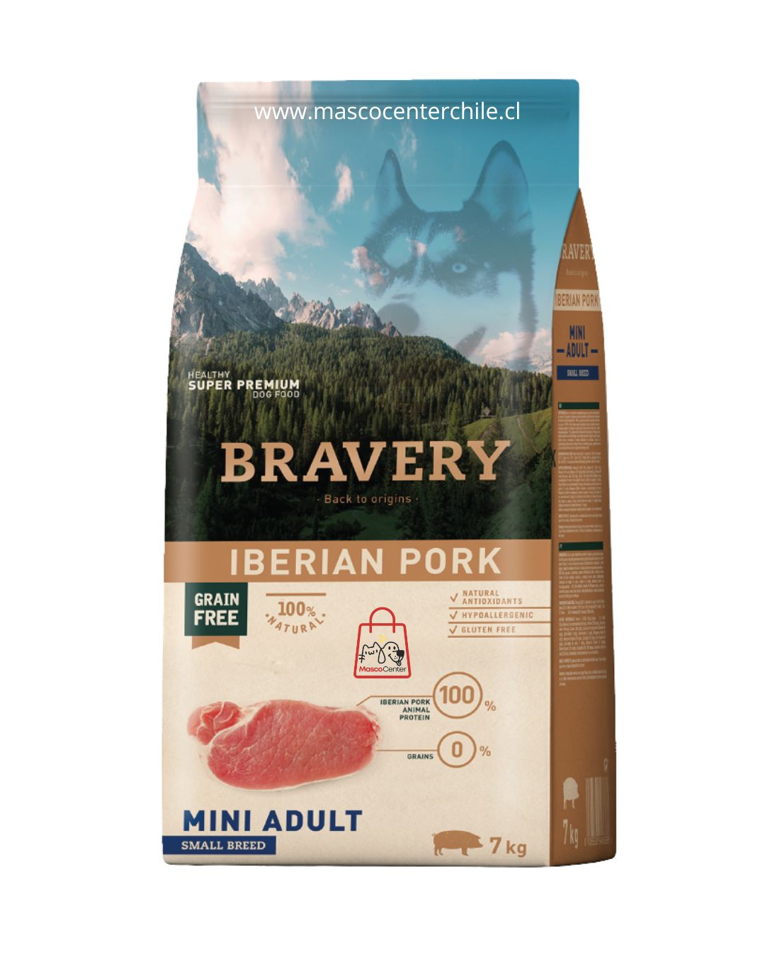 BRAVERY IBERIAN PORK MINI ADULT SMALL BREEDS 7 KG